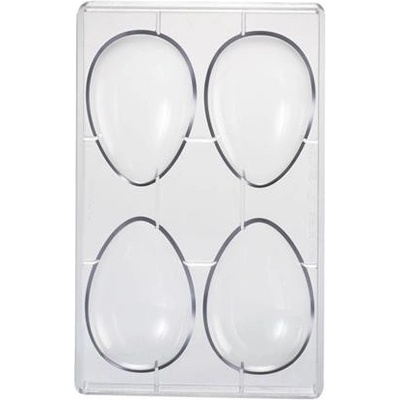 Martellato Polykarbonátová forma na polovinu čokoládového vejce 4 ksx70g 72x105 mm 20U105N Half Egg Moulds