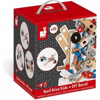 Janod BricoKids dětské nářadí a šrouby 50 ks