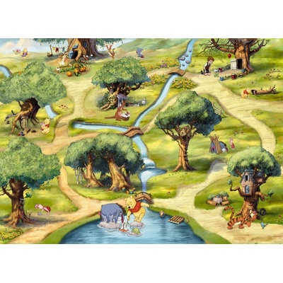 Komar 4-453 Obrazová fototapeta Disney Medvídek Pú Expedition rozměry 254 x 184 cm