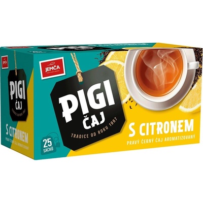 Jemča Pigi čierny čaj s citrónom 37,5 g