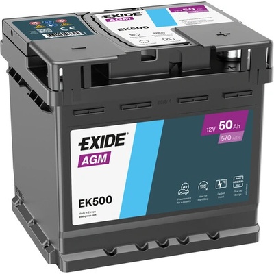 EXIDE AGM 12V 50Ah 570A EK500