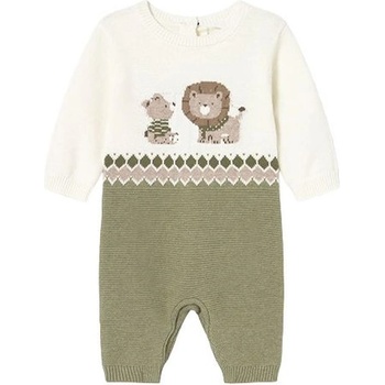 Mayoral Трикотажен гащеризон Mayoral - С апликация, зелен, 0-1 м (15-02611-015-0-1)