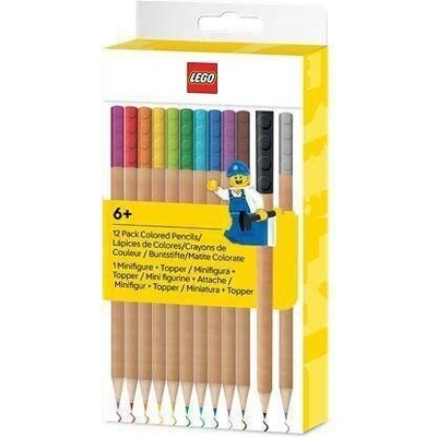 Lego sada s Lego klipem s minifigurkou pastelky 12 různých barev 53706