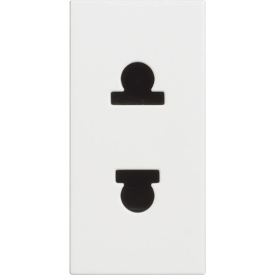 BTicino Контакт ЕВРО/АМЕРИКАНСКИ стандарт 2P 1 мод. 16A детска защита цвят Бял /блистер/ Classia /до изчерпване/ - RW4125 (RW4125)