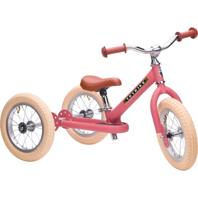 Trybike 2v1 tříkolka/balanční kolo růžové matné