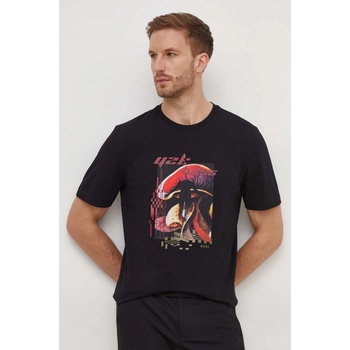 Boss bavlněné tričko Orange s potiskem 50509892 černá