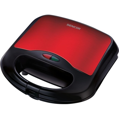 TOUSTOVAČ sendvičovač 700 W červený ČTVERCOVÝ TOUST Sencor SSM 4221RD