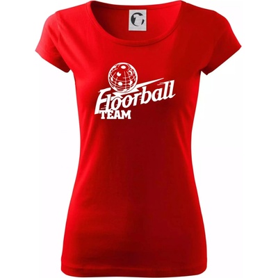 Florbal team Pure Dámské tričko Červená
