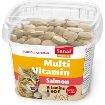 Image 1 of Sanal Bites SANAL Cat Multivitamin Salmon - с витамин В комплекс, с вкус на сьомга, богата на омега-3 мастни киселини, 100 гр, Холандия SC1581