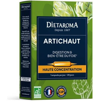 Diétaroma Жлъчка и черен дроб - Артишок, 20 ампули за пиене (513336 (151333))
