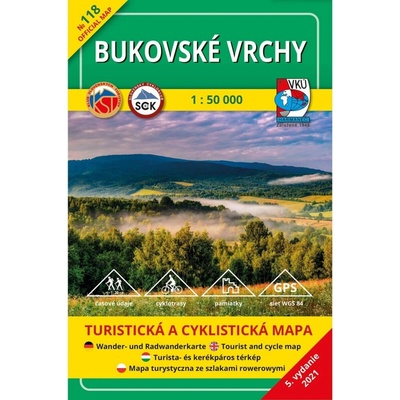 VKÚ Harmanec 118 Bukovské vrchy 1: 50 000