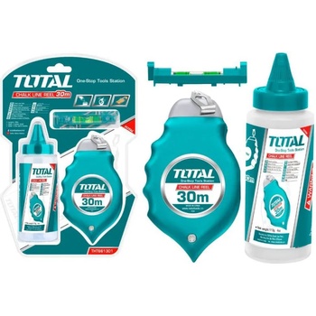 TOTAL Чертилка зидарска, талк и мини нивелир total, 30 м (tl tht661301)