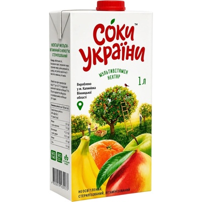 Soky Ukrajiny Multivitamínový nektar 1 l