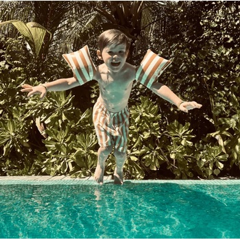 Swim Essentials : Ръкавели за деца от 2-6 години - "Yellow striped (SWE-2023SE916)