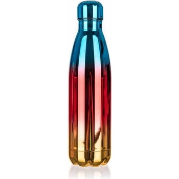BANQUET Termo fľaša FLAMENCO 500 ml dúhová modrá