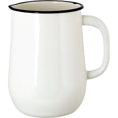 Strömshaga Bílý smaltovaný džbán Emil´s Enamel Offwhite 14,5 x 20 cm 2,5L