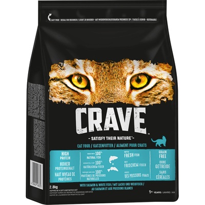 Crave Adult Cat s lososom & bielymi rybami 2,8 kg