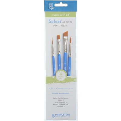 Princeton Artist Brush Selectartiste Multi-Technique Комплект четки 4 бр (P3750SET113)