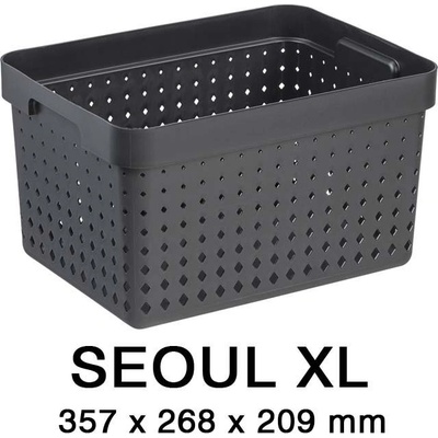 Plast Team Plastový košík Seoul Mikawi 15-6025 Černá