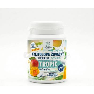 Najtelo Žuvačky so xylitolom Tropic 50 ks