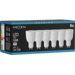 Mexen Nova 6x LED крушка GU10, 12W, Неутрална - 4000K, 1260 lm - L108-GU10-1240-01x06 (L108-GU10-1240-01x06)