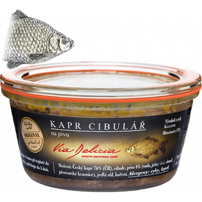 Via Delicia Kapr cibulář na pivu 210 g