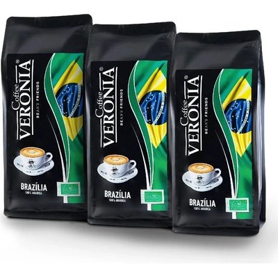 Coffee Veronia Brazília zrnková 3 x 1 kg
