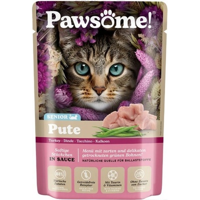 Pawsome! Senior s krůtím mäsom 85 g