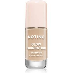 Notino Glow Foundation With SPF 50 & Plant Extracts озаряващ фон дьо тен SPF 50 01 Light Warm 30ml
