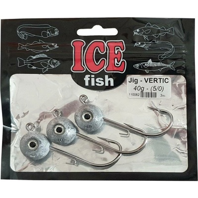ICE fish Mořský Jig Vertic hlavička vel.8 60g 3 ks