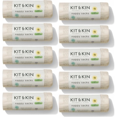 Kit & Kin Kompostovatelné sáčky na plenky 60 ks – Zboží Dáma