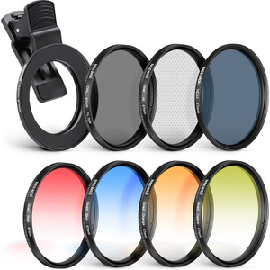 Neewer 67mm ND+CPL+Effect Filter Set with Mobile Phone Lens Clamp - Polarizing Filter ND32 - 10102173 (10102173)