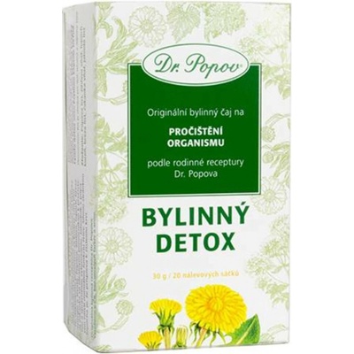 Dr. Popov Bylinný detox porciovaný čaj 30 g