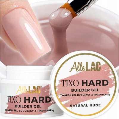 AlleLac stavební gel na prodlužování nehtů Hard Build er Natural Nude 45 g