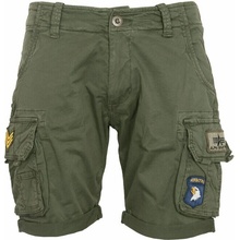 Alpha Industries kalhoty krátké Crew short olivová tmavá