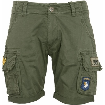 Alpha Industries kalhoty krátké Crew short olivová tmavá