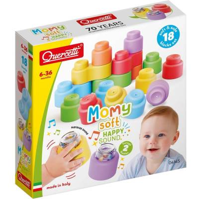 Quercetti Конструктор Momy Soft Happy Sound 18ч (1011145F)