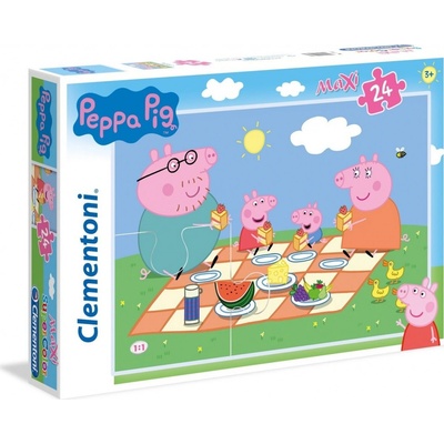 CLEMENTONI Prasátko Peppa MAXI 24 dílků
