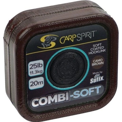 Carp Spirit Šnůra Combi-Soft Coated Braid Camo Brown 20m 20lb