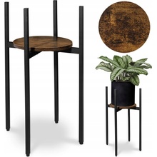 TZB Stojan na květiny TORRE RUSTIC 60 cm hnědý/černý