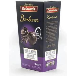 DELAVIUDA Бонбони с тъмен шоколад без захар 150 г