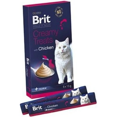 Brit Premium Cat by Nature Creamy Treats Chicken 6 x 15 g