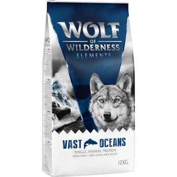 Wolf of Wilderness 2x12кг с риба Vast Oceans Wolf of Wilderness Elements суха храна куче