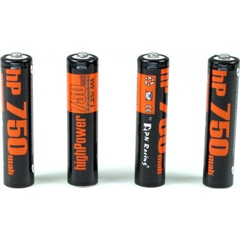 PN Racing High Power 750mAh NiMh Rechargeable AAA Battery 4 pcs