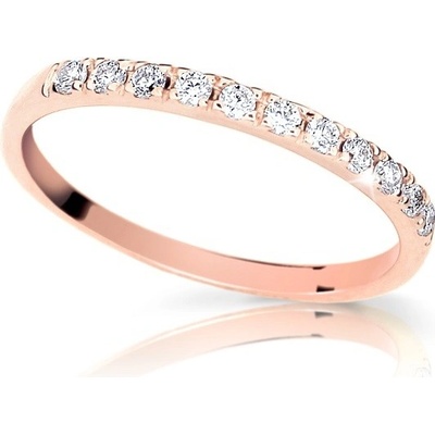 Zodiax Dámský prsten s brilianty po obvodu růžové zlato 1782