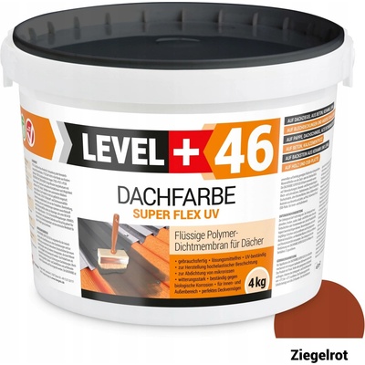 Tekutá střešní Barva na cihlové fólie 4kg Level+46