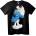 NOONEBRAND Тениска Син Смърф - 2XL, Black