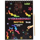 Školský škrabací notes dúhový A4 10 listov a bambusové pero