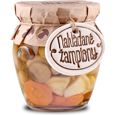 Chuť Moravy Nakládané žampiony 200 ml – Sleviste.cz