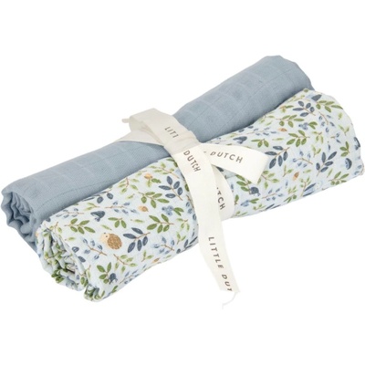 Little Dutch Бебешки памучни пелени Little Dutch - Fairy Adventure/Denim Blue, 2 броя, 70 х 70 cm (TE51844030)